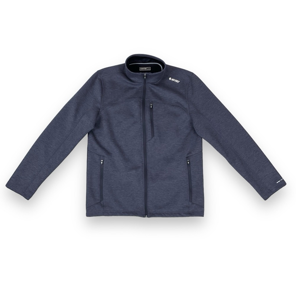 Hi-Tec Sweatshirt Men Medium Blue 1/4 Zip Pullover Long Sleeve Thermo Athletic